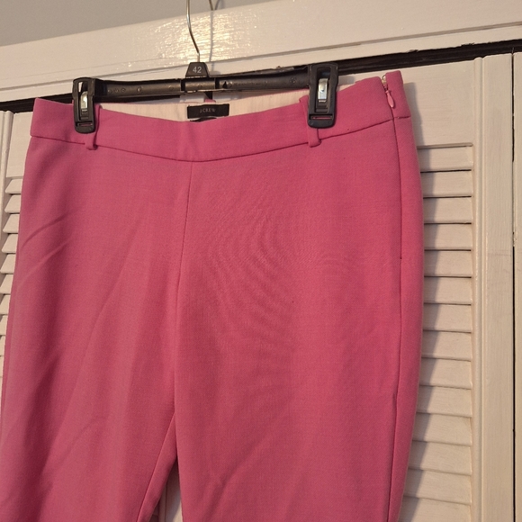 J. Crew wool blend pink minnie crop pants sz 8 *F - Picture 7 of 7